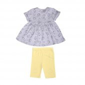 KitiKate Organik Dreams Yellow Taytlı 2li Takım 62458 Sarı Melanj - 2