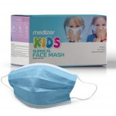 Medizer Full Ultrasonik Cerrahi ÇOCUK Maskesi 3 Katlı Spunbond Kumaş 150 Adet - Burun Telli - Mavi - 3