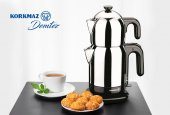 Korkmaz A369-14 Demtez Satin Gri 1600 W Çay Makinesi - 2