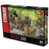 KS PUZZLE 200 PRC FOUR TIGERS 11325-6253 - 1