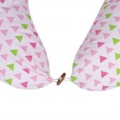 Sevi Bebe Yastıklı Anne Bebek Emzirme Minderi ART-579 Pembe Üçgen - 5