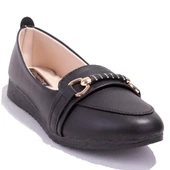 Dagoster DZA07-147230CN Siyah Ortopedik Günlük Babet Kadın Ayakkabı - 1