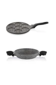 Schafer Granit 22 CM Sahan ve Emojili Pankek Tavası 26 CM thumbnail 1
