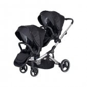 Prego 2071 İbiza Pro İkiz Bebek Arabası Siyah - 1