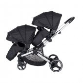 Prego 2071 İbiza Pro İkiz Bebek Arabası Siyah - 3