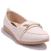 Dagoster DZA07-147230CN Bej Ortopedik Günlük Babet Kadın Ayakkabı - 1