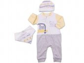 Tongs Baby Fermuarlı Tulum 2321 Sarı - 1