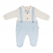 Bebengo Askılı Patikli Tulum 3027 Mavi - 1
