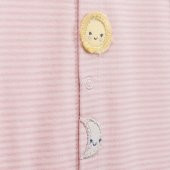 KitiKate Dreams Line Patiksiz Tulum 10695 Beyaz-Pembe - 2