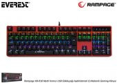 Rampage KB-R18 Myth Kırmızı USB Gökkuşağı Aydınlatmalı Q Mekanik Gaming Klavye - 1