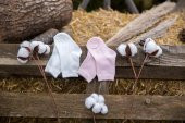 Bibaby Basic 2 li Çorap 68234 Beyaz-Pembe - 1