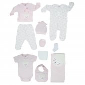 Bibaby Sweet Lamb 10 Parça Zıbın Seti Hastane Çıkışı 63139 Pembe - 1