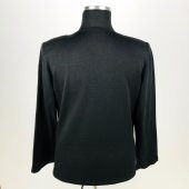 SNY Yuvarlak Yaka Taş İşlemeli Yünlü Büyük Beden Kadın Bluz - 3