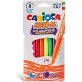 Carioca Neon Yıkanabilir Keçeli Kalem 8li - 1