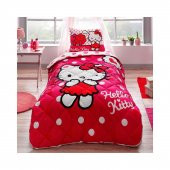 Taç Lisanslı Yorgan Seti Tek Kişilik Hello Kitty - 1