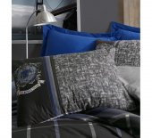 Cotton Box Masculine Ranforce Nevresim Takımı Çift Kişilik Roberto Antrasit - 2