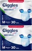 Giggles Hasta Bezi Yetişkin Emici Külot M-Orta Medium 60 Adet (2PK*30) - 1