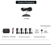 AEMPART Araç geri park sensörü türkçe ses ikazlı siyah göz 18mm aem - 2