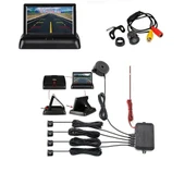 AEM Araç geri park sensörü monitör ve kameralı ses ikazlı siyah göz aem - 1