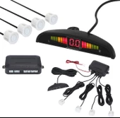 AEMPART Araç geri park sensörü led ekran ve ses ikazlı beyaz göz 22mm aem - 1