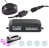 AEM Araç geri park sensörü monitör ve kameralı ses ikazlı beyaz göz aem - 3