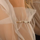 Üçgen Parlak Altın Bileklik 14 Ayar thumbnail 2