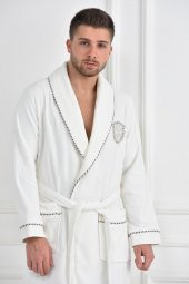Ecocotton Organik Pamuk Bay Bornoz - Ella Krem - 1