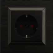 Quantum Siyah ÇOCUK KORUMALI Topraklı Priz (ovivo) Çerçeve Dahildir thumbnail 1