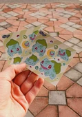 Mini Things Art *özel Tasarım* Balbazar (Bulbasaur) Pokemon Sticker 15 Parça Set -2 Adet- - 6