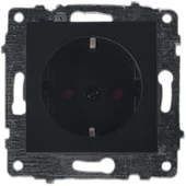 Quantum Siyah ÇOCUK KORUMALI Topraklı Priz (ovivo) Çerçeve Dahildir thumbnail 2