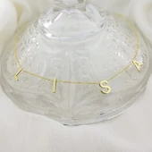 Vaoov 925 Ayar Gümüş Harfli İsim Kolye thumbnail 6