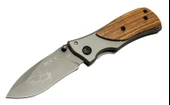 Buck Family X35 Kahverengi Kamp Çakı 15cm- Manuel, Ahşap Sap - 1