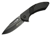 4212 Siyah Kamp Çakı 20cm- Yarı Otomatik, Oluklu - 1