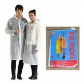 PARSTEK TEK KULLANIMLIK NAYLON YAĞMURLUK KAPŞONLU ÇITÇITLI 1 ADET - 1