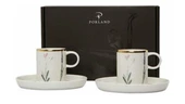 Porland Botanical Beyaz Kahve Takımı 12 Parça - 1