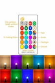 Uzaktan Kumandalı Rgb Led Ampul 9watt E27 Tasarruflu Dimmerli Led Lamba 16 Ton - 7