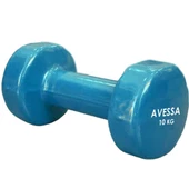 Avessa 10 Kg Vinly Kaplı Dambıl 1 Adet Pvc - 1