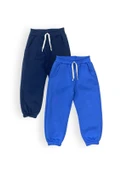 Pamuklu 2'li Set Eşofman Altı - Şardonlu, 3 İplik MNK0629 - 3