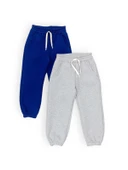 Pamuklu 2'li Set Eşofman Altı - Şardonlu, 3 İplik MNK0629 - 12