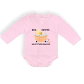 Ben Keyfim Ve Keyfimin Kahyası Baskılı Bebek Body Zıbın Çıtçıtlı Badi MNK0632 thumbnail 3
