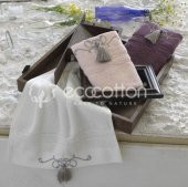 Ecocotton Organik Pamuk 3lü Mutfak Havlu Seti Emily-Pudra - 1