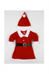 Kız Çocuk Yılbaşı Noel Kostümü Kıyafeti - 1