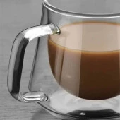 Perotti Çift Cidarlı Cam Kupa Bardak 200 ml 12476 (2 Adet) - 2