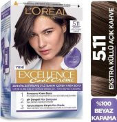 Loreal Excellence Cool Creme Saç Boyası 5.11 Ekstra Küllü Açık Kahve - 2