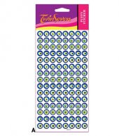 Nazar Puffy Sticker 12,4X29,5 Cm, Puffy Çıkartma, Puffy Yapıştırmaları - 1