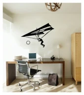 Delta Kanat Kadife Duvar Sticker 64,6X47,6 Cm thumbnail 1