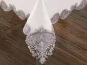 Verna Masa Örtüsü 160x260 Cm 26 Parça Krem Silver - 4