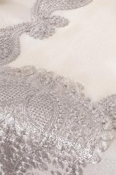 Verna Masa Örtüsü 160x260 Cm 26 Parça Krem Silver - 8