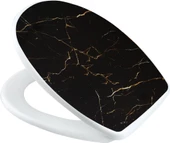 Geseus Home Siyah Granit Desen Klozet Kapağı - 4