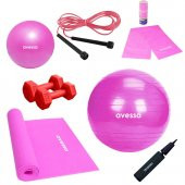 Avessa 8 Parça Pilates Egzersiz Seti Pembe - 1